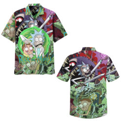 Chaos in the Cosmos Rick & Morty Adventure Hawaiian Shirt