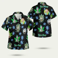 Cosmic High Adventures Rick & Morty Hawaiian Shirt