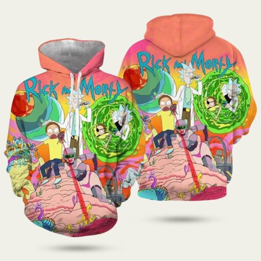 Galactic Adventure Rick and Morty Hoodie