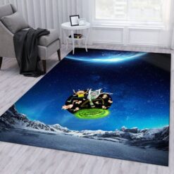 Galactic Adventures Rick and Morty Rug