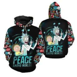 Galactic Peace Rick and Morty Hoodie