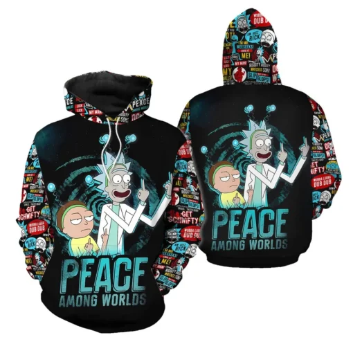 Galactic Peace Rick and Morty Hoodie