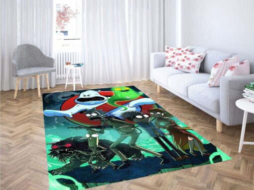 Ghostbusters Rick & Morty Rug