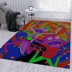 Interdimensional Chaos Rick and Morty’s Wild Ride Rug
