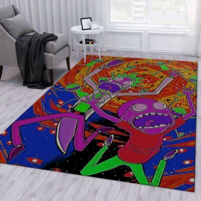 Interdimensional Chaos Rick and Morty’s Wild Ride Rug