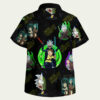 Interdimensional Lightsaber Battle Rick & Morty Hawaiian Shirt back