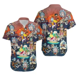 Intergalactic Showdown Rick & Morty Hawaiian Shirt