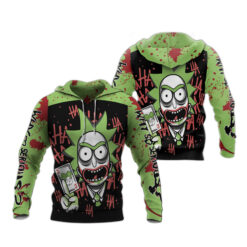 Joker Rick And Morty Mashup Hoodie