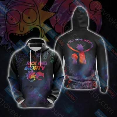 Peace Among Worlds Rick & Morty Hoodie