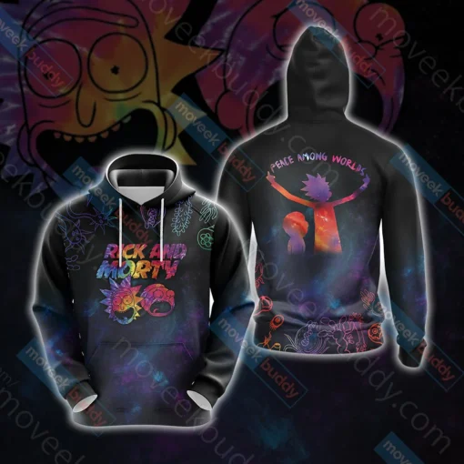 Peace Among Worlds Rick & Morty Hoodie
