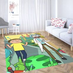 Portal Adventure with Rick & Morty Rug