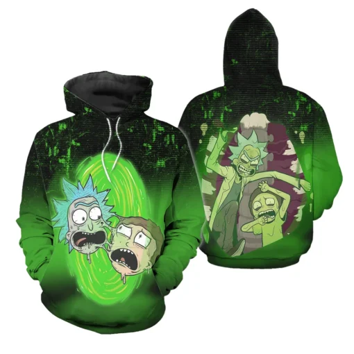 Portal Panic Rick and Morty Hoodie