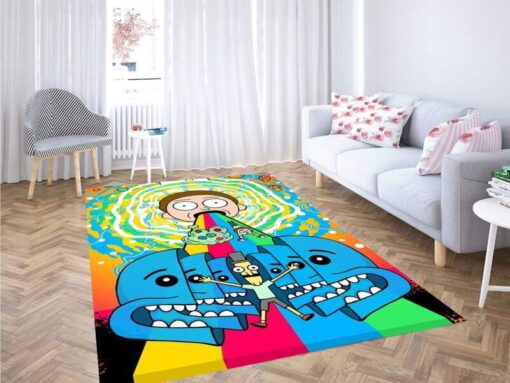 Primitive X Rick And Morty Portal Frenzy Rug