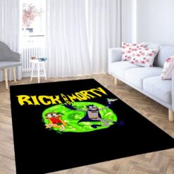 Rick And Morty Batman Robin Living Room Modern Rug