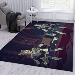 Rick and Morty Battle Armor Rug
