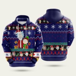 Rick and Morty Christmas Fun Sweater Hoodie