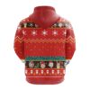 Rick and Morty Christmas Noel Mc Ugly Red Hoodie back