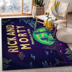 Rick and Morty Cosmic Adventures Tonight Rug