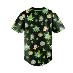 Rick and Morty Cosmic Leaf Baseball Jersey back