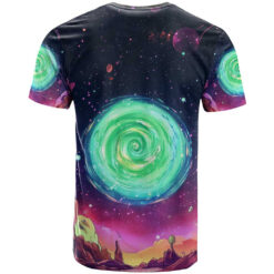 Rick and Morty Cosmic Portal Adventure Shirt back
