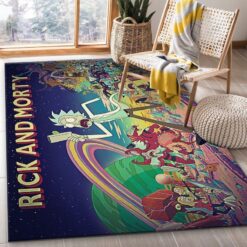 Rick and Morty Cosmic Quest Area Rug