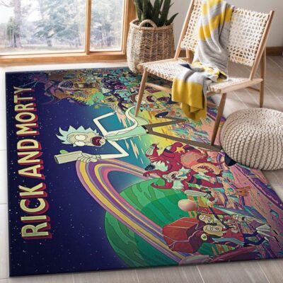 Rick and Morty Cosmic Quest Area Rug