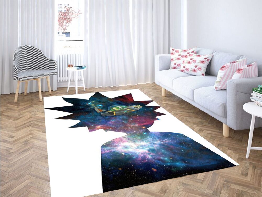 Rick And Morty Cosmic Rick Nebula Rug