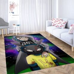 Rick And Morty Dark Bunny Adventures Rug