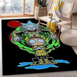 Rick and Morty Dark Carnival Ride Rug