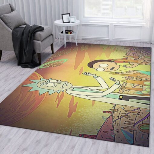 Rick and Morty Desert Debate Rug