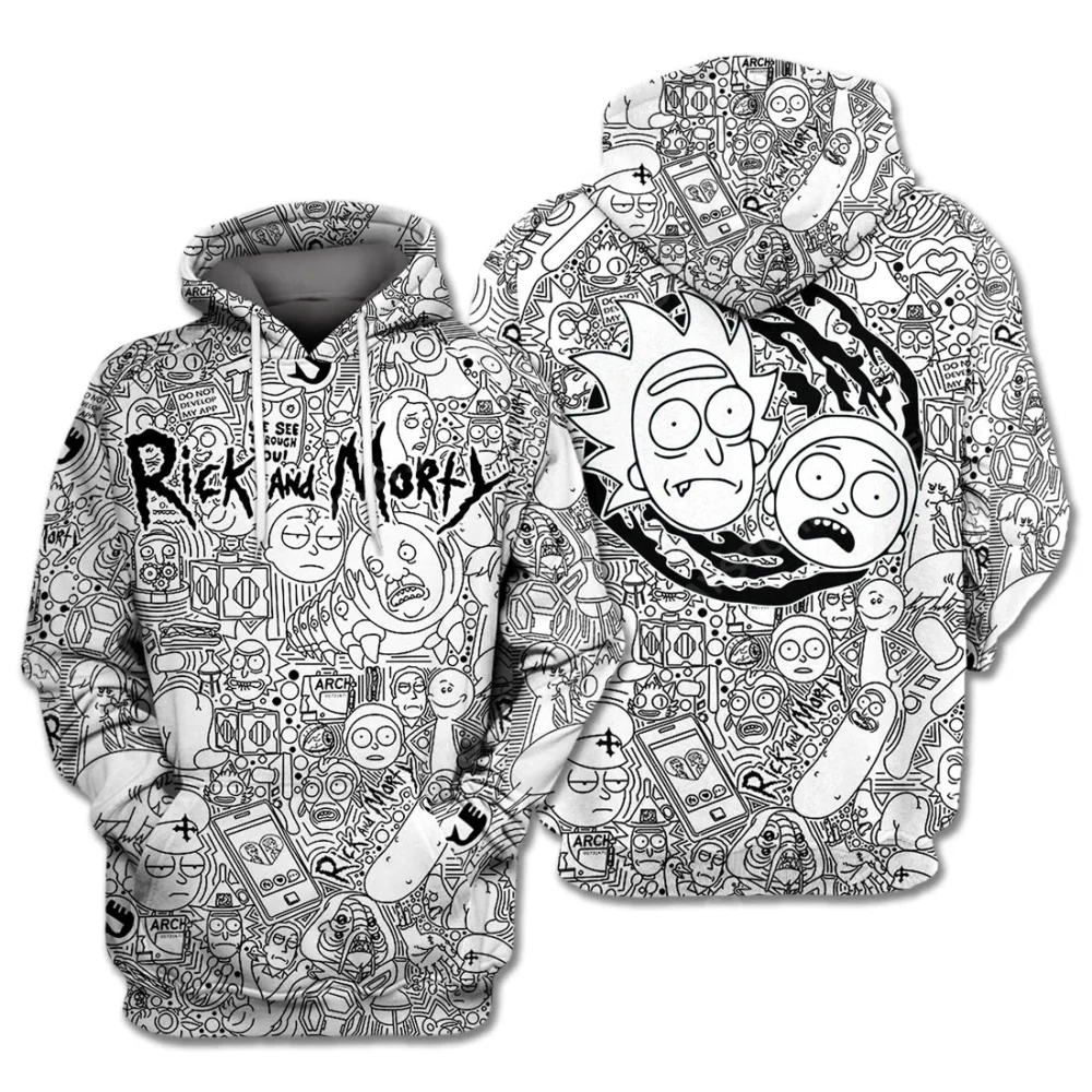 Rick and Morty Doodle Mania Hoodie