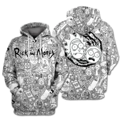 Rick and Morty Doodle Mania Hoodie