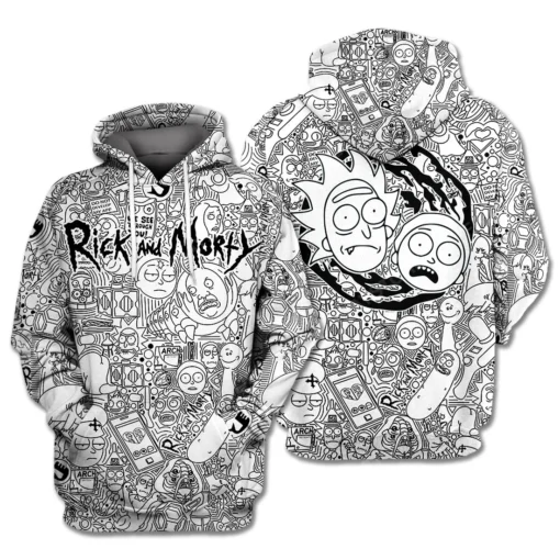 Rick and Morty Doodle Mania Hoodie