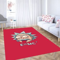 Rick And Morty E=MC² Mad Scientist Rug