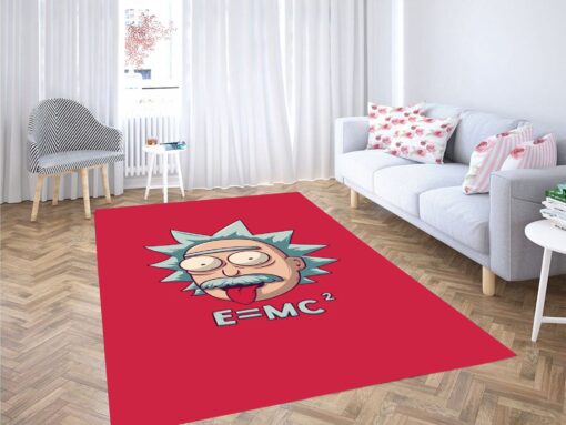 Rick And Morty E=MC² Mad Scientist Rug