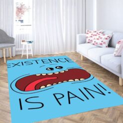 Rick And Morty Existential Crisis Blues Rug