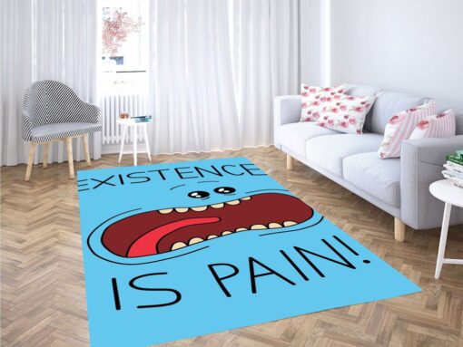 Rick And Morty Existential Crisis Blues Rug