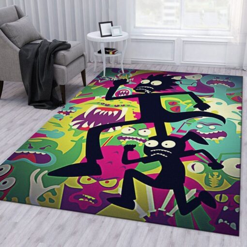 Rick and Morty Galactic Battle Rug