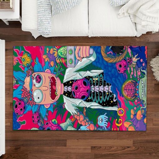 Rick and Morty Galactic Brainstorm Rug Living room Rug