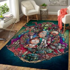 Rick and Morty Galactic Crew Adventure Rug