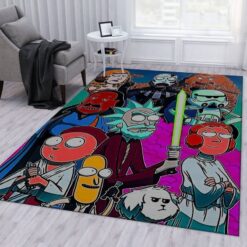 Rick and Morty Galactic Heroes Rug