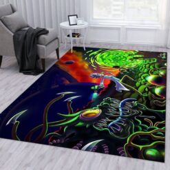 Rick And Morty Galactic Portal Escape Rug