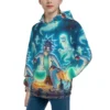 Rick and Morty Ghostly Lab Experiment Hoodie mockup left