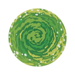 Rick and Morty Green Portal Rug