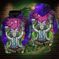Rick And Morty Hoodie Doctor Stranger Galaxy Blue Hoodie