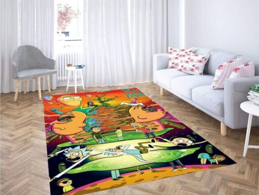Rick And Morty Interdimensional Chaos Showdown Rug