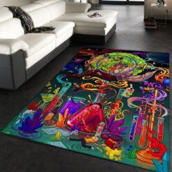 Rick and Morty Interdimensional Lab Chaos Rug