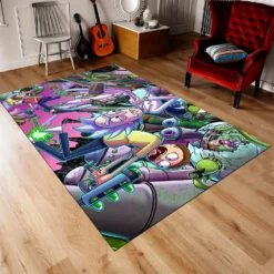 Rick and Morty Intergalactic Adventure Rug Home