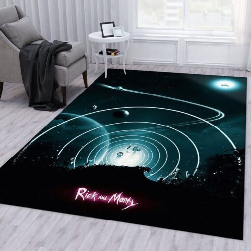 Rick and Morty Intergalactic Journey Rug