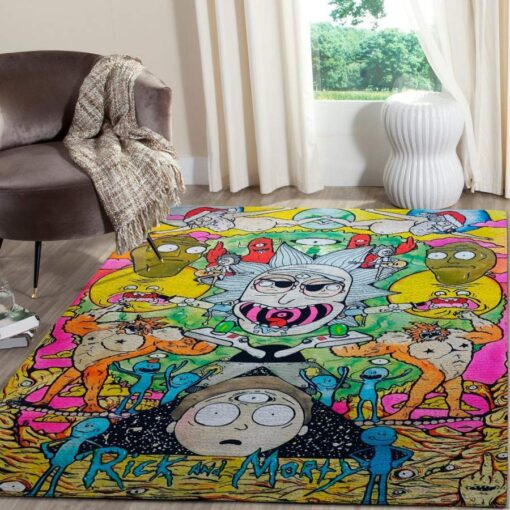 Rick and Morty Intergalactic Madness Rug